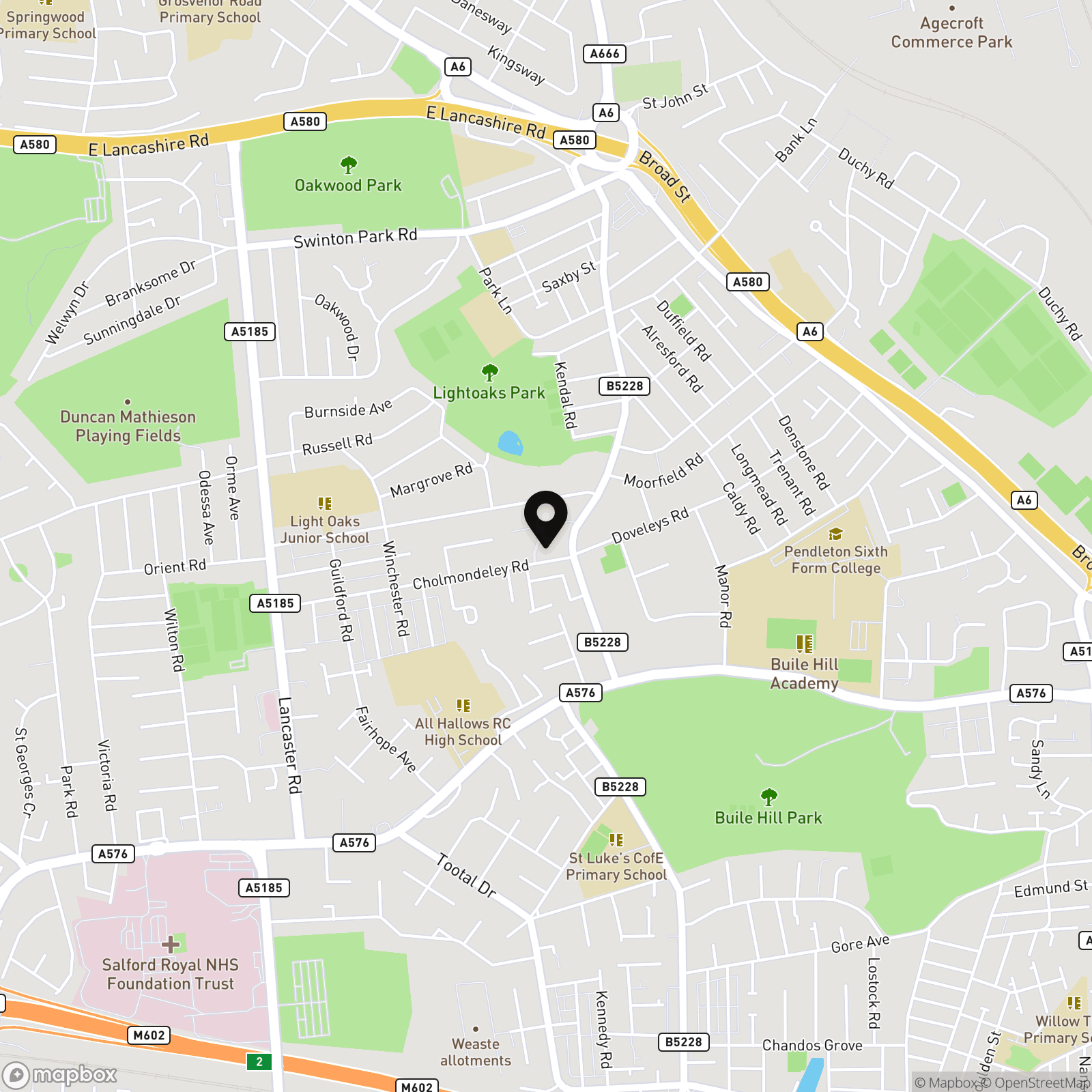 Rivington Cholmondeley Road, Salford, M6 Street