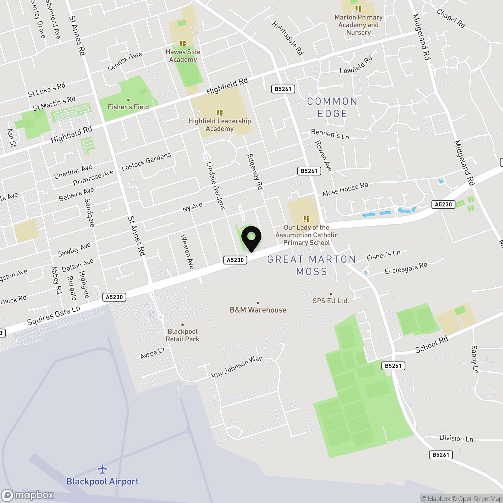 Squires Gate Lane, Blackpool, FY4 Street