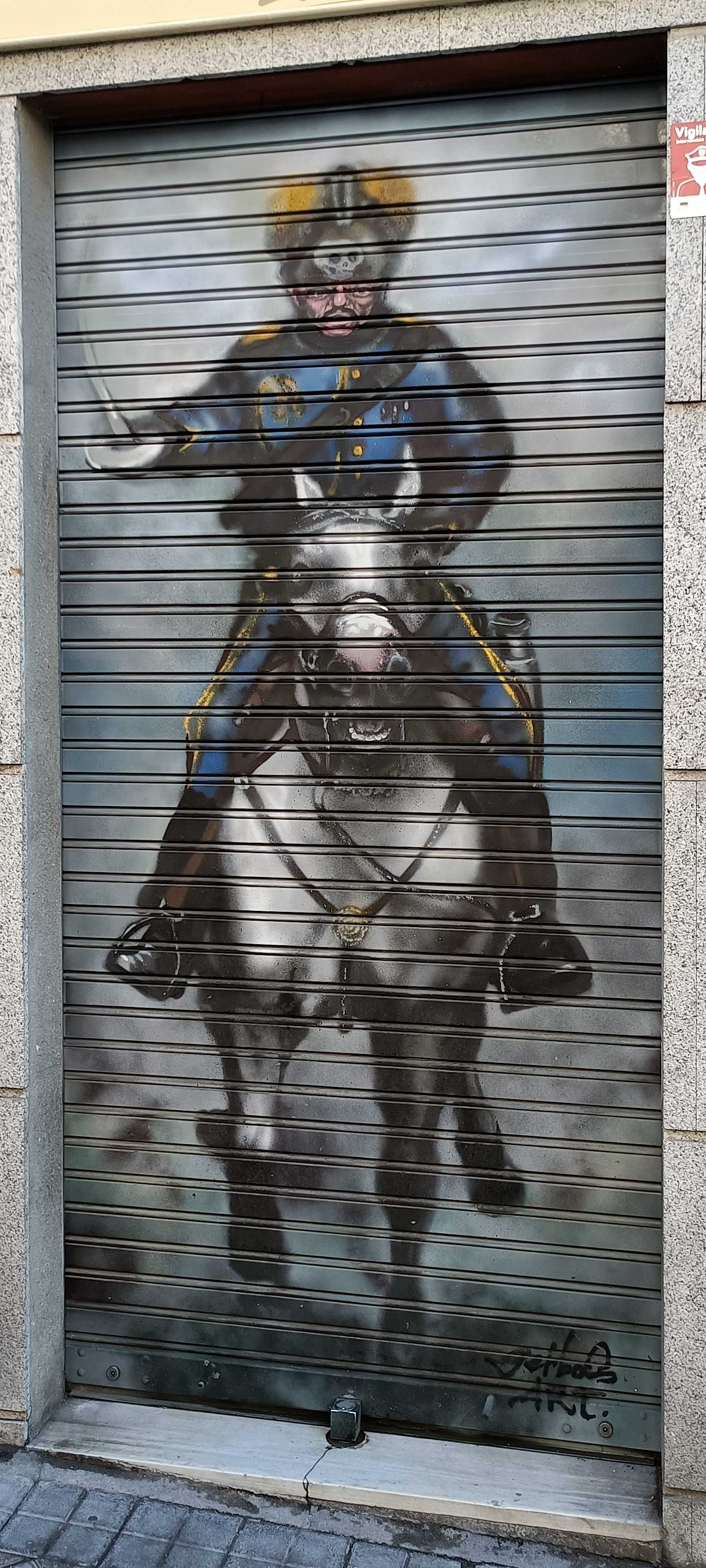 Graffiti 6764  captured by Rabot in Madrid Spain