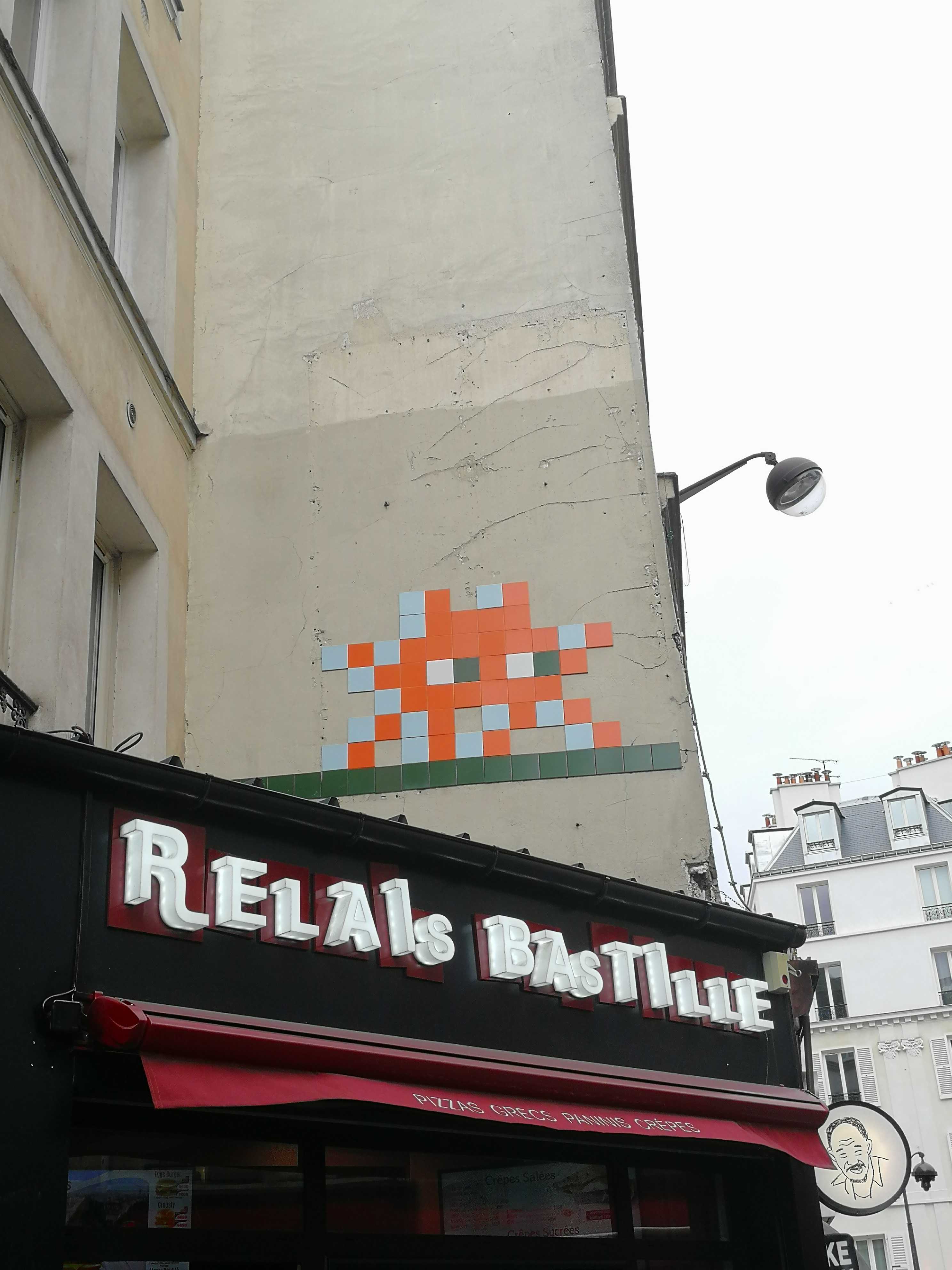 Mosaic 3891  by the artist Invader captured by Rabot in Paris France