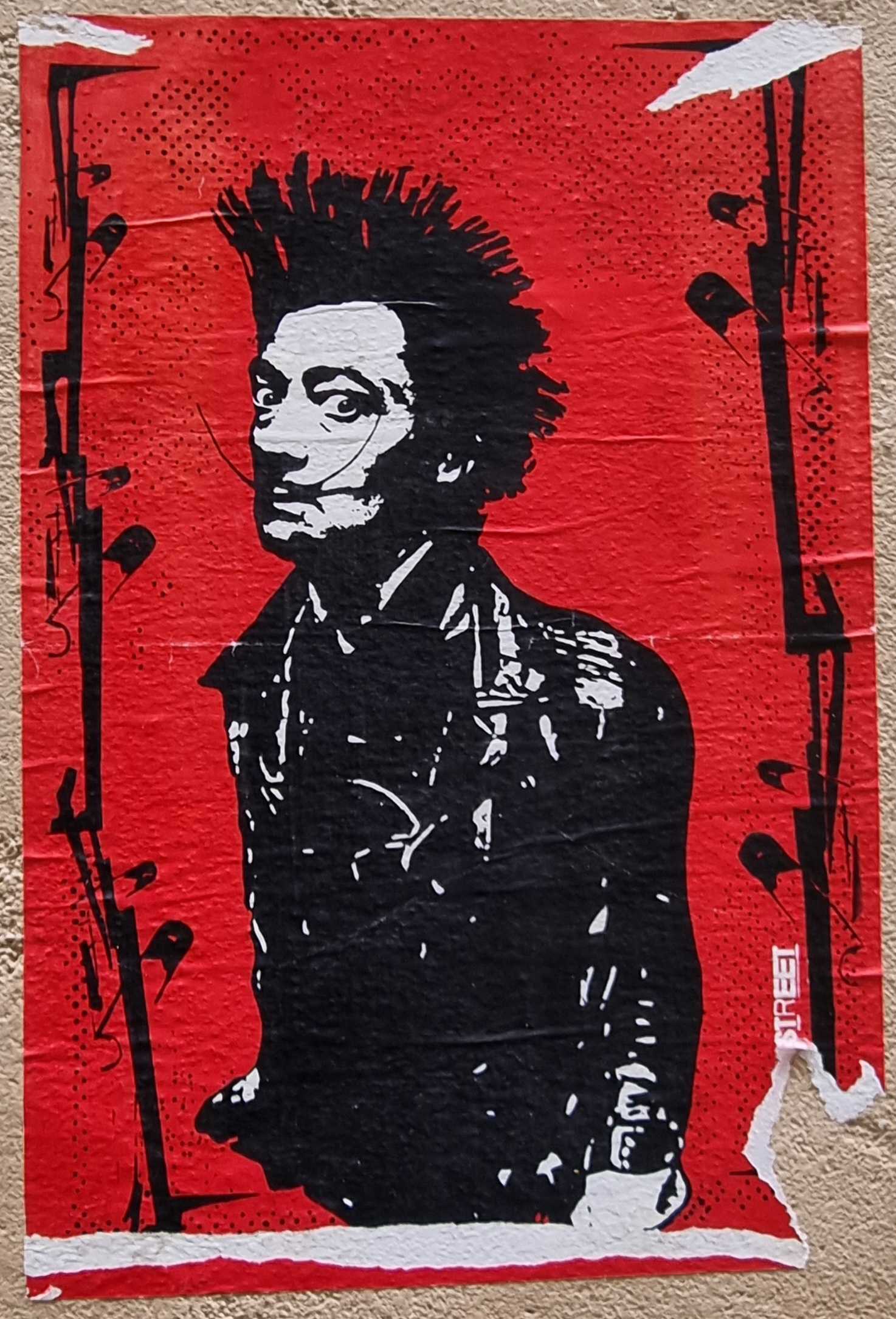 Sticking 9614 Dali punk of Sohan_street in Clermont-Ferrand France