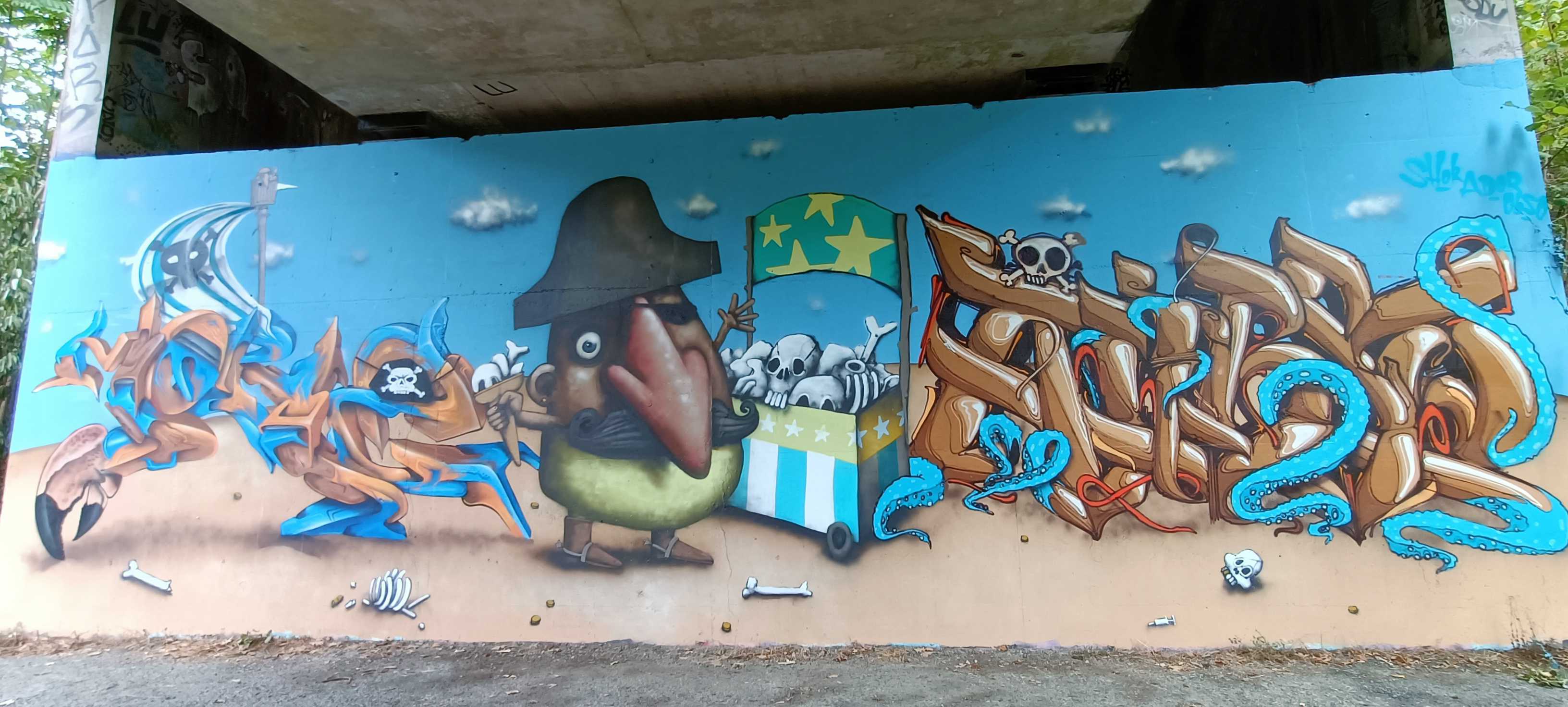 Graffiti 5870  by the artist Ador captured by Rabot in Rezé France