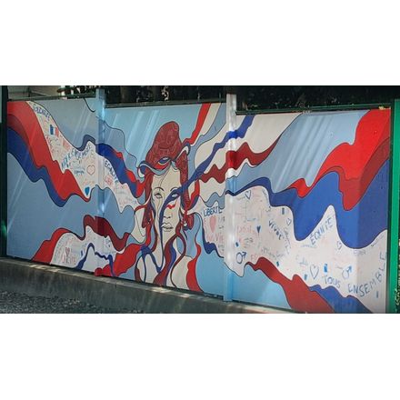 Mariane - Liberté, égalité, solidarité france-vichy-graffiti