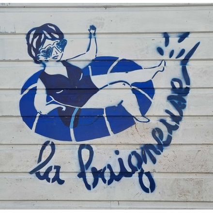 La baigneuse france-strasbourg-graffiti