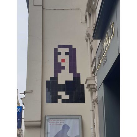 Space Invader PA_1097 : Mona Lisa france-paris-mosaic