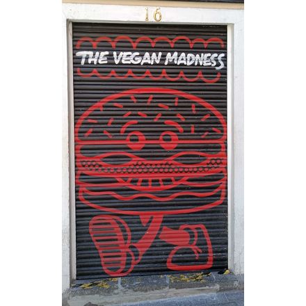 The vegan madness spain-madrid-graffiti
