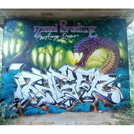 Zamal paradise  france-reze-graffiti