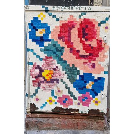 Flowers greece-athina-graffiti