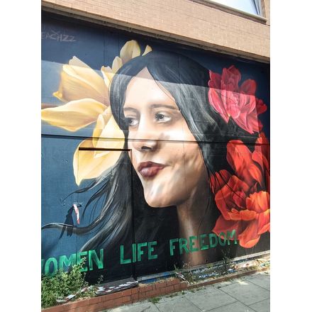 Women life freedom  united-kingdom-england-graffiti