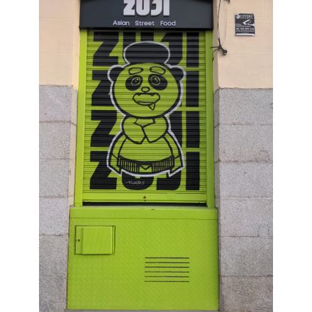 Panda spain-madrid-graffiti