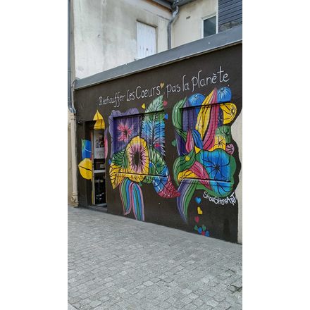 Réchauffez les coeurs, pas la planète  france-paris-graffiti