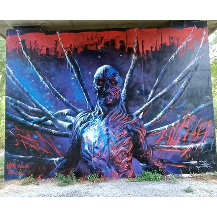 Vecna n°1 stranger things  france-nantes-graffiti