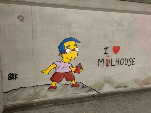 I love Mulhouse france-strasbourg-graffiti