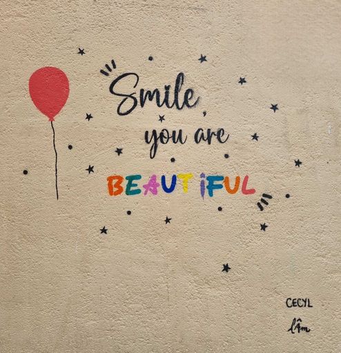 Smile you are beautiful