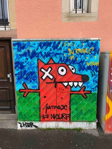 Toutou france-strasbourg-graffiti