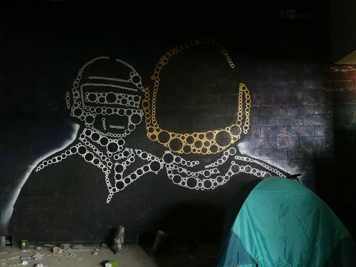 Daft punk france-paris-graffiti