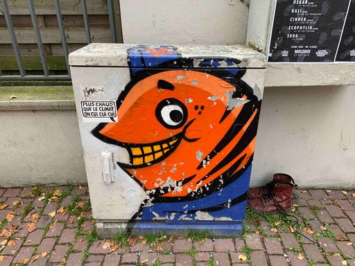 Poisson france-strasbourg-graffiti
