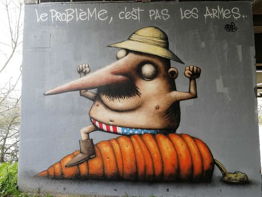 Le problème c'est pas les armes france-nantes-graffiti