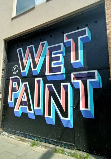 Wet paint