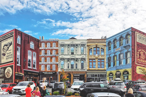 Facades du Riverside Market