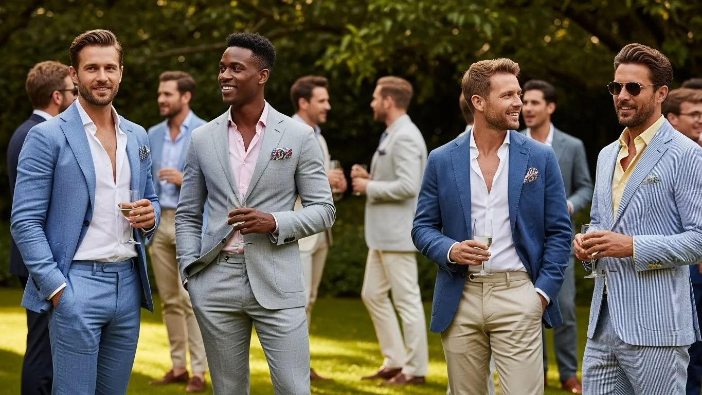 mens summer wedding guest attire