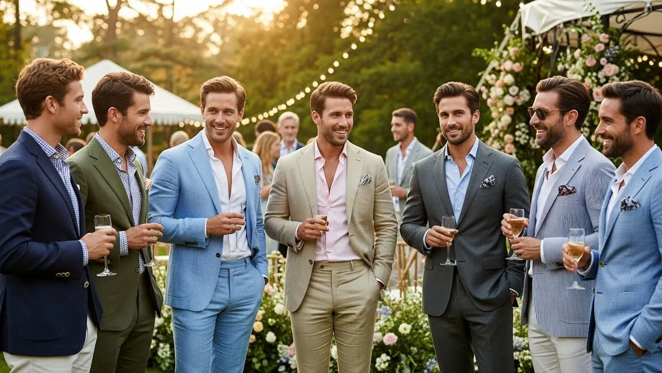 Mens Summer Wedding Guest Attire: Light and Sharp Mens Summer Wedding Guest Attire: Light and Sharp