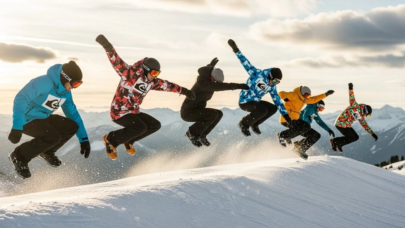 Quiksilver Snow Jackets: Coastal Vibes on Snow