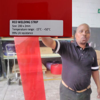 Red Welding - Certified 350px Welding Strip Curtain