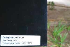 Opaque black black pvc curtain