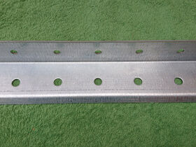Galvanized strip curtain rail fixed type