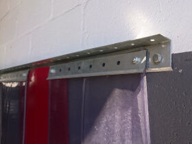 Fixed curtain rail assembled