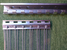 PVC curtain rail assembly