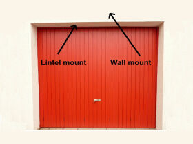 Mounting options for strip curtains