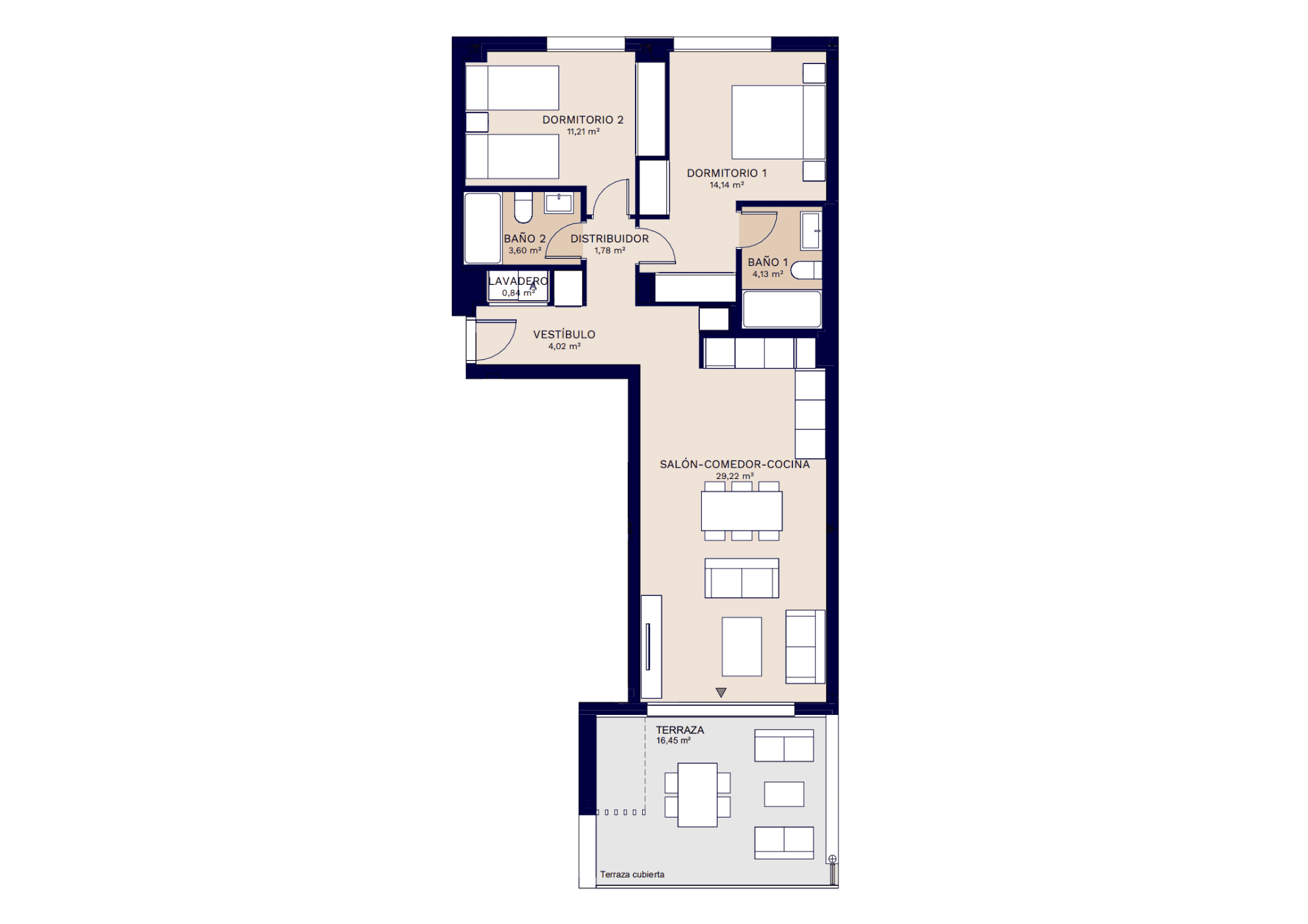 Půdorys bytu Apartmán Lunara C