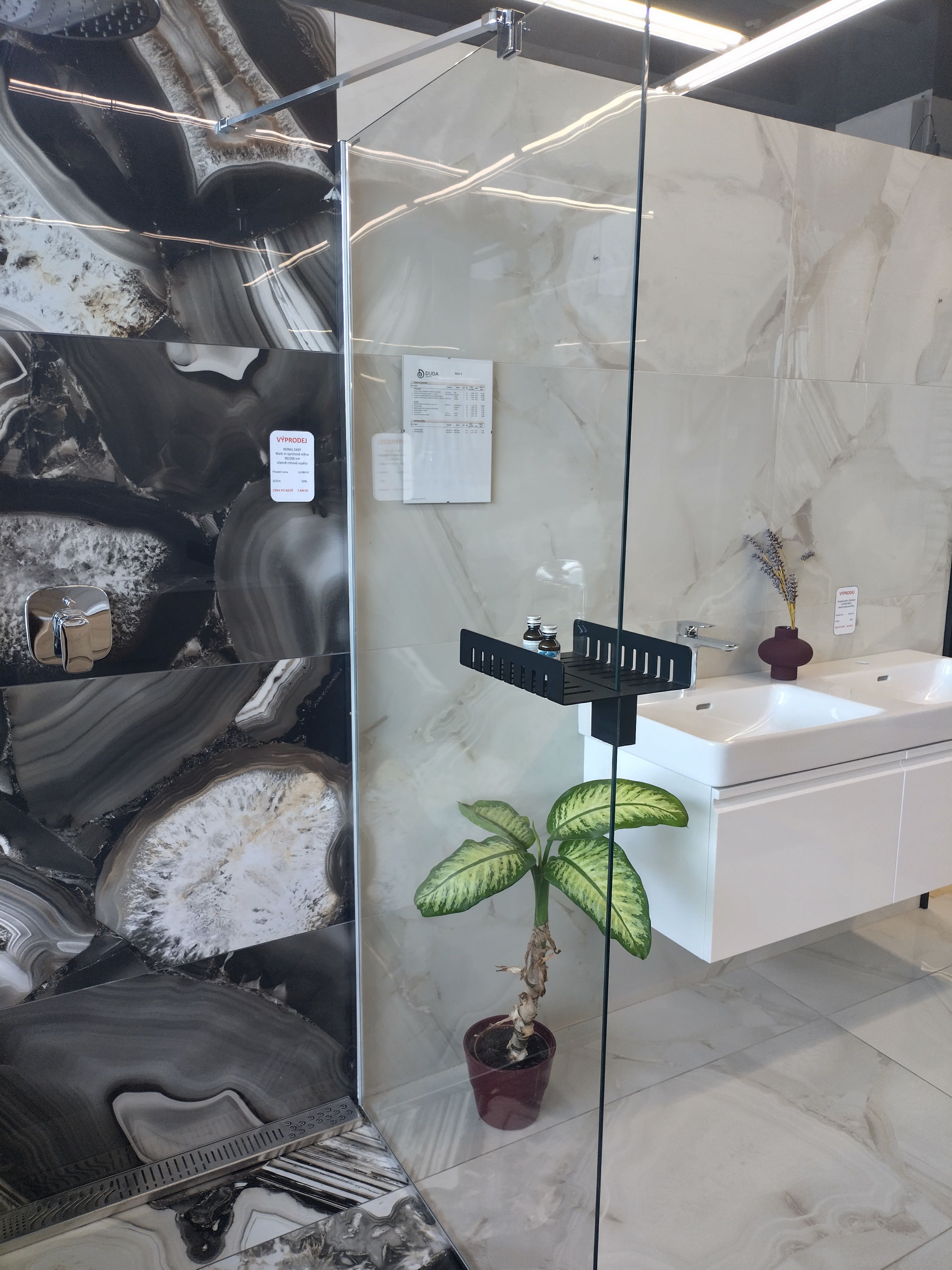 Sprchová zástěna Walk-in 90x200