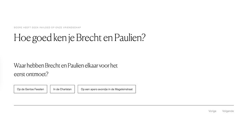 screenshot van trouw website