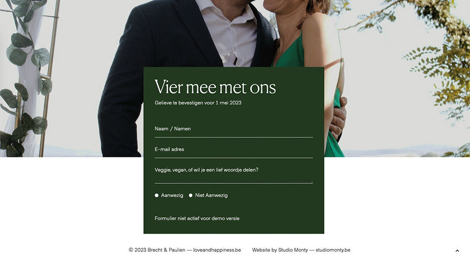 screenshot van trouw website