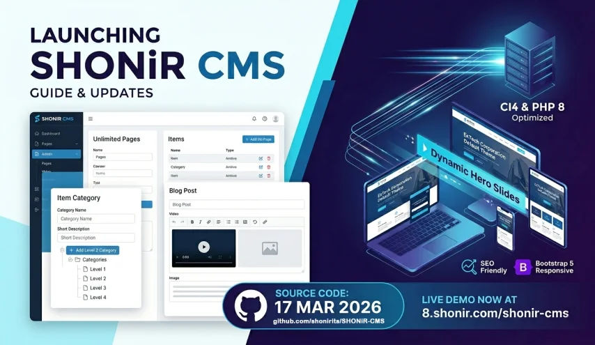 The Powerfully Fast, CodeIgniter 4 Based Open-Source CMS