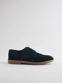 Men’s Navy Blue Suede Desert Shoes