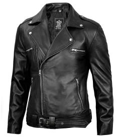 Men’s Black Biker Leather Jacket