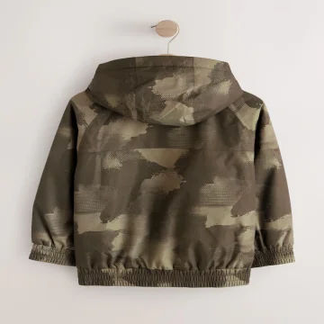 Kids’ Green Camouflage Waterproof Bomber Jacket