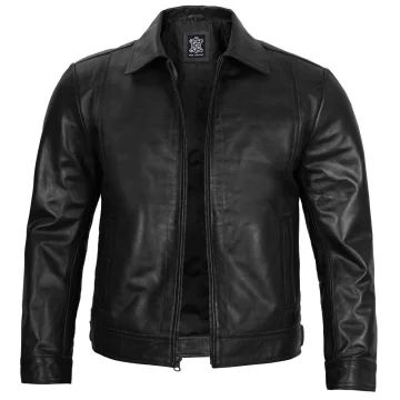 Men’s Black Harrington Leather Jacket