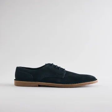 Men’s Navy Blue Suede Desert Shoes