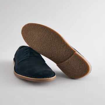 Men’s Navy Blue Suede Desert Shoes
