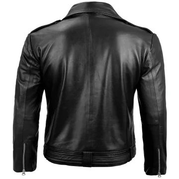 Men’s Black Biker Leather Jacket