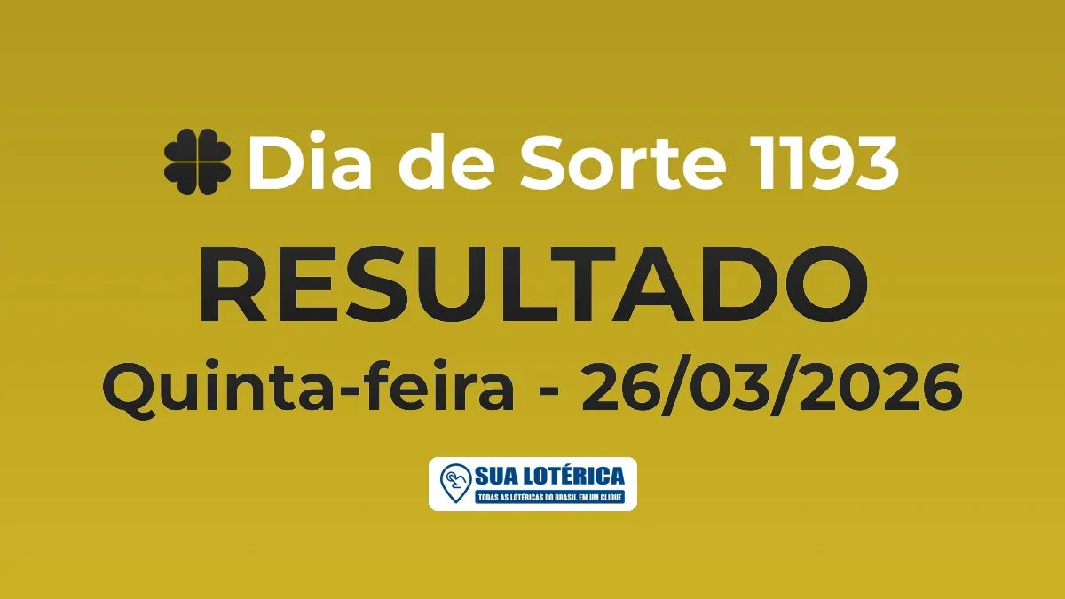 Resultado do Dia de Sorte 1193, acumulou em R$ 403.687,97