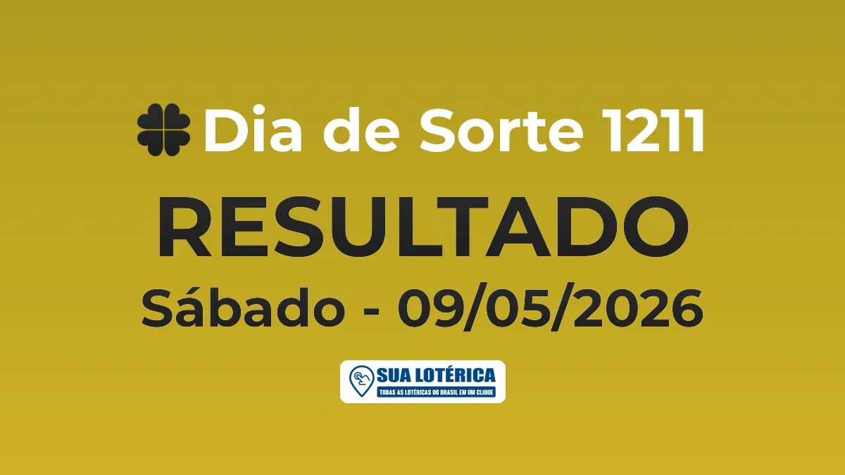Resultado do Dia de Sorte 1211, acumulou em R$ 200.621,61