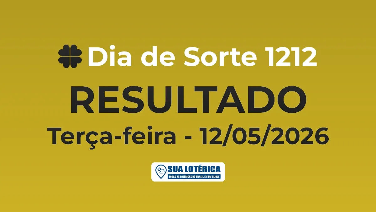 Resultado do Dia de Sorte 1212, acumulou em R$ 454.122,20