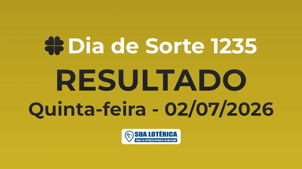 Resultado do Dia de Sorte 1235, acumulou em R$ 570.874,15