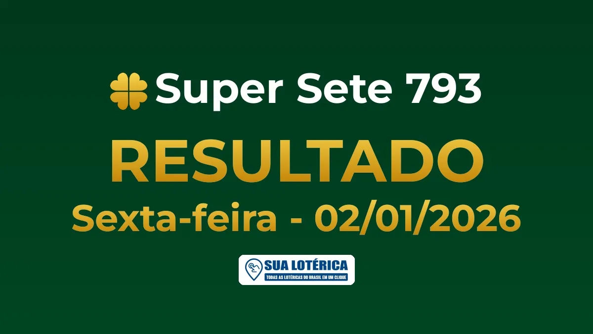 Resultado do Super Sete 793, acumulou em R$ 365.281,60